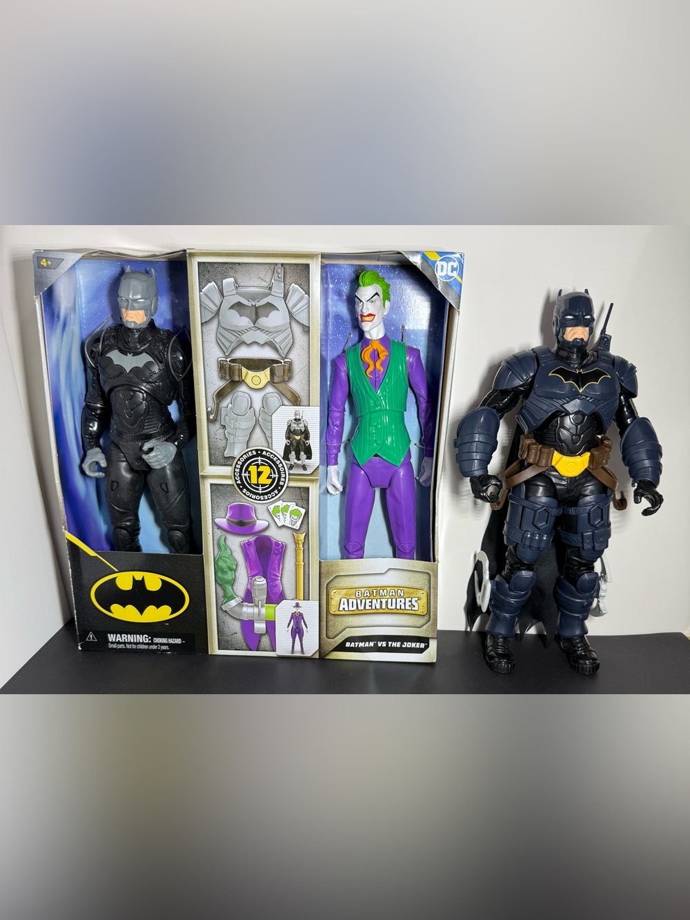 DC Batman Adventures 12-Inch Action Figure Lot & Armor Accessories
